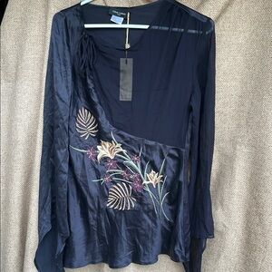 Orna Farho Paris y2k Embroidered Top